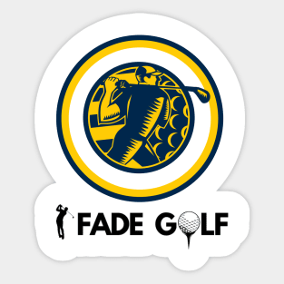 Fade Golf - Go Blue Golf Shirt Sticker